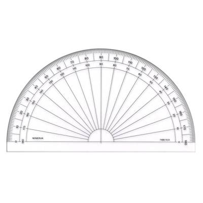 Rapporteur photogravé 1/2 circulaire 1169/10D