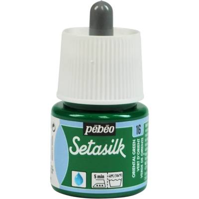 Flacon 45 ml Peinture Setasilk pour soie VERT ORIENT - PÉBÉO
