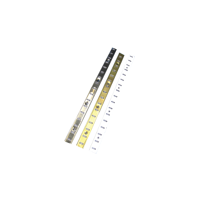 Crémaillère MONIN SAS - Acier laitonné - Larg.16 mm - Barre de 2 mL - 270701