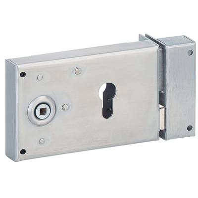 Boîtier serrure pour grille et portail pour cylindre profilé 140x88mm droite - Gedimat - THIRARD