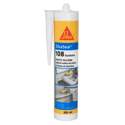 Mastic élastomère SIKASEAL 108 sanitaire transparent - Gedimat