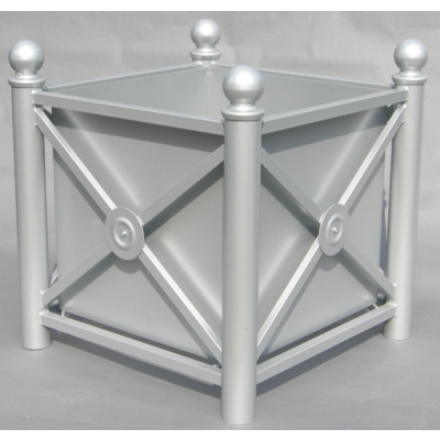 Jardinière Delorme boule 78x78 cm- Jardinière monocolore, ossature et bac coloris variable
