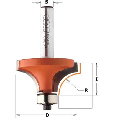 Mèche Quart de rond carbure D=16.7x12.7 R=2 S=8 MFLS - CMT93816711