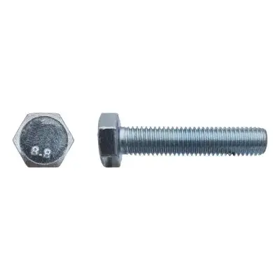 Vis tête hexagonale totalement filetée classe 8,8 Zingué - 12 x 80 mm - Boite de 50 - LENNIE - VHT881208002B