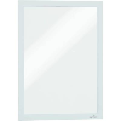 Pack 2 Cadres d'affichage Auto Adhésif Magnétique DURAFRAME A4 Blanc