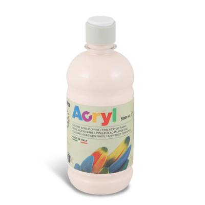 Tube Soft Plastique Peinture Acrylique Fine FLUO 500 ml Rose 330 - PRIMO