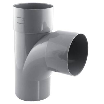 Culotte PVC 87° mâle/femelle pour tube d'évacuation - D100 - Gedimat - FITT
