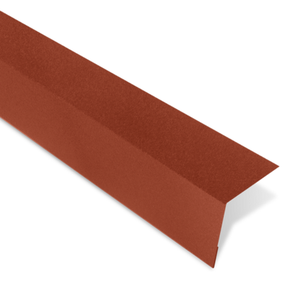Bande d'égout pour panneau imitation tuile R Longueur 1000 mm Brun rouge RAL 8012 - BACACIER - COV90452 - BACACIER INDUSTRIES