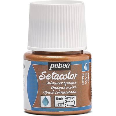 Flacon 45 ml Peinture SETACOLOR opaque pour textiles CUIVRE moiré