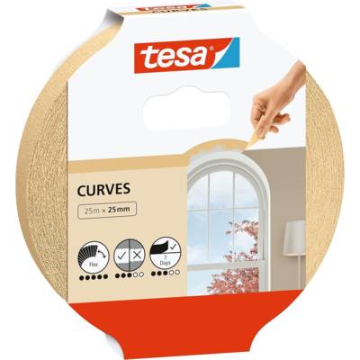 Ruban de Masquage Spécial COURBES  Extra Fort 25 m x 25 mm