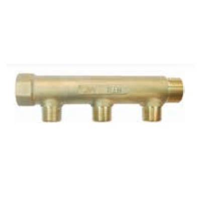 Collecteur en laiton mâle/femelle 20x27mm 3 sorties mâles 15x21mm - Gedimat - BOUTTE