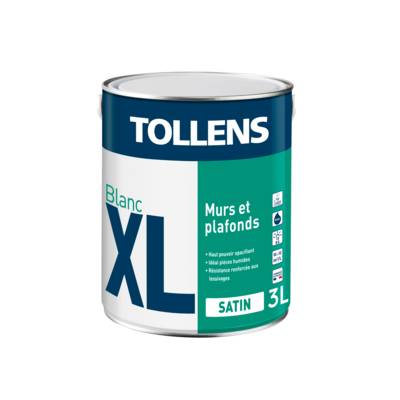 Peinture acrylique murs et plafonds XL satin - Gedimat - TOLLENS