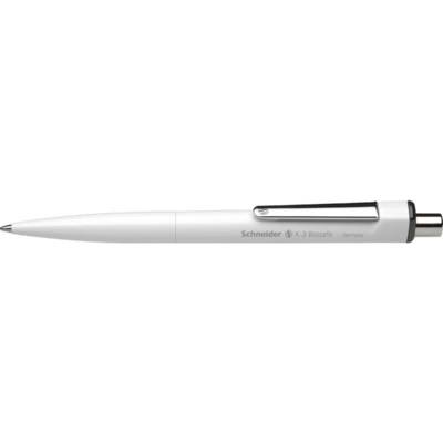 Stylo à bille K3 Biosafe blanc Pointe Moyenne Noir - SCHNEIDER