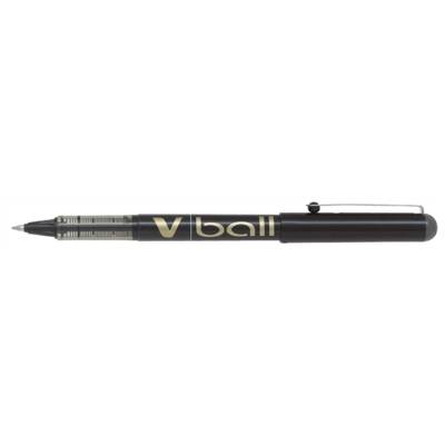Stylo roller V Ball VB7 encre liquide Pointe métal Moyenne Noir