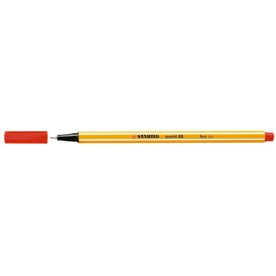 Stylo feutre POINT 88  pointe fine 0,4 mm rouge