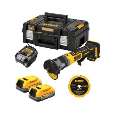 Meuleuse compacte 76 mm XR 18V 1.7ah li-ion brushless powerstack - DEWALT - DCG430E2T-QW
