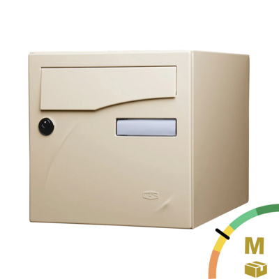 Boite aux lettres Préface 1 porte Ivoire RAL 1015 M - RENZ - 231112