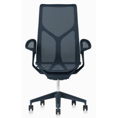 Fauteuil COSM haut dossier nightfall Herman MILLER avec accoudoirs Leaf (feuille)