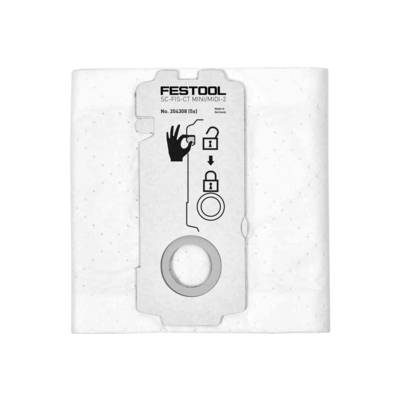 Sac filtre SelfClean SC-FIS-CT MINI/MIDI-2/5 - FESTOOL - 5 pièces - 204308