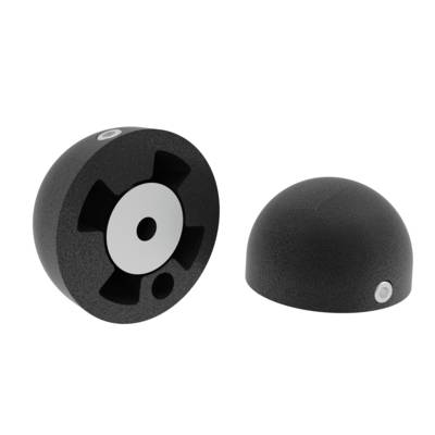 Embout main courante aluminium noir - 40 mm x 2 m - 2 pièces - Gedimat - ORIAL