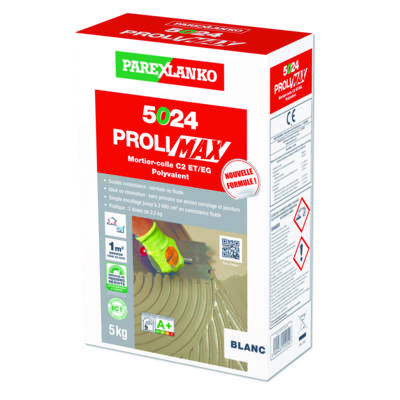 Mortier-colle 5024 PROLIDAL MAX blanc - boite de 5kg - Gedimat - PAREXLANKO