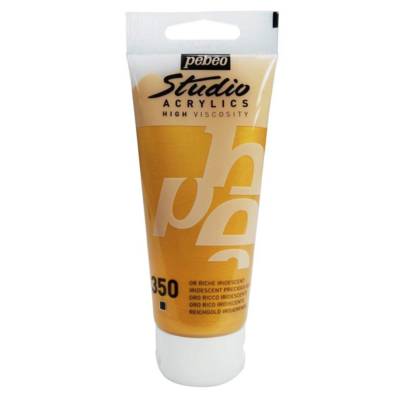 Peinture Studio Acrylique Tube Or Riche Iridescent 100 ml - PÉBÉO