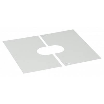 Plaque de propreté pour plaque PDSE rampant PGI 10-40% Ø100 Blanc mat ral9020 POUJOULAT - 37100422 - Maxoutil