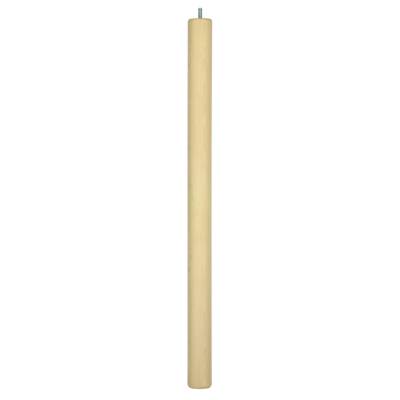 Pied cylindrique pour table haute hêtre brut - Ø50 x 730 mm - Gedimat - NORAIL