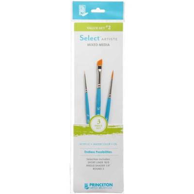 Pinceau SELECT ARTISTE syn set value 2- 3 pinceaux - PRINCETON