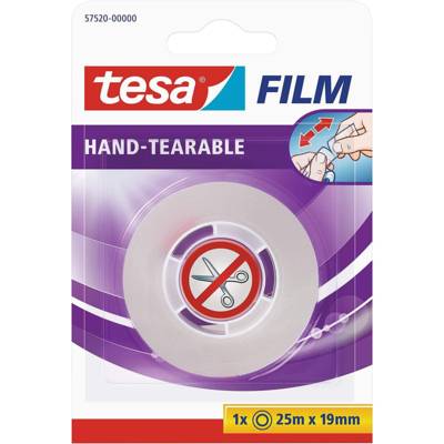 Ruban Adhésif Déchirable à la main Tesafilm 25 mx 19 mm