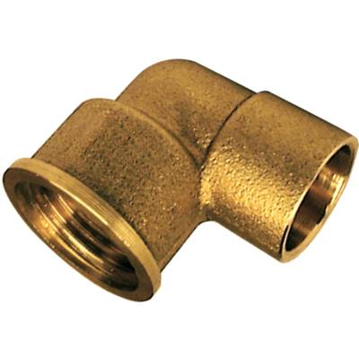 Coude laiton fer/cuivre 90GCU femelle diam.15x21mm à souder diam.14mm - Gedimat - BOUTTE