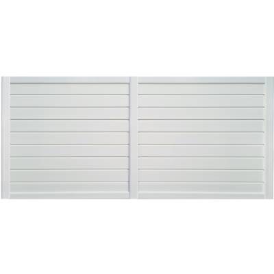 Portail coulissant FIDJI PVC blanc - Gedimat - MOREY