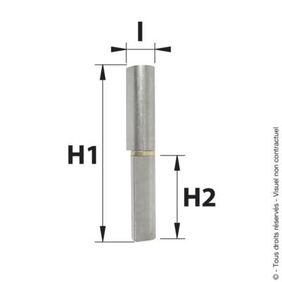 Paumelle sans lame PROFILSOUD - Gedimat