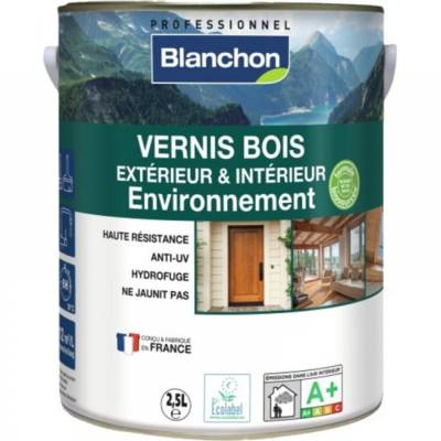 Vernis bois extérieur et intérieur environnement biosourcé satiné - Gedimat