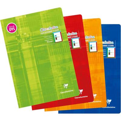 Cahier Clairenfantine Spécial DYS 21x29,7cm 48 pages 4 couleurs Interligne 3 mm