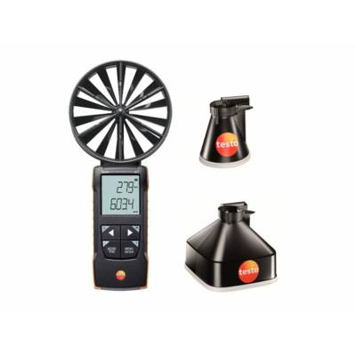 Anémomètre à hélice 100mm et jeu de cônes 417 kit 1 - TESTO - 0563 1417 - Maxoutil