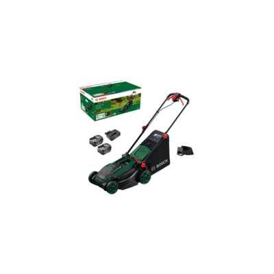 Tondeuse à gazon sans fil ROTAK18V2-38 - BOSCH - 2 batteries 4,0 Ah - chargeur - 06008B9M00