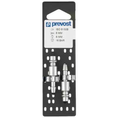 Embout PREVOST pour flexibles Ø10 mm avec colliers à oreilles 1518 - La paire - IRP 066810P2