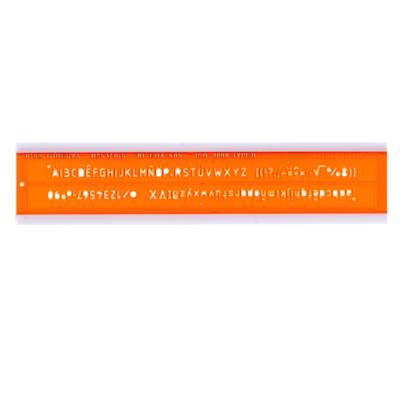 Trace Lettres ISO3098/1 n°5 Matière Biosourcée Orange - MINERVA
