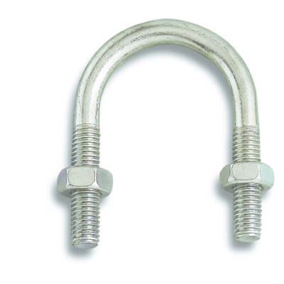 Bride fixation tube acier zingué M8 larg.int.27mm - Gedimat - CHAPUIS