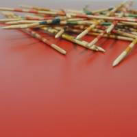 Mange-debout pied noir 60x60cm rouge - intérieur - RestooTab