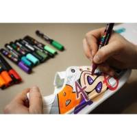 Marqueur à pigment PC-1MR pointe calibrée extra fine vert d'eau