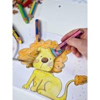 Crayon multi-talents  woody 3 in 1 duo - rouge-vert foncé