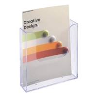 Distributeur de prospectus vertical A5 - Cristal