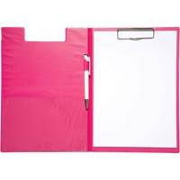 Porte-bloc avec rabat A4 rose