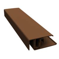 Profilé de bordure clipsable alu laqué Woodland Oak - Gedimat - DURASID