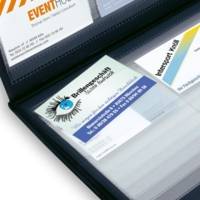 Porte-cartes de visite Intercalaires pour 288 cartes 90 x 58 mm Noir