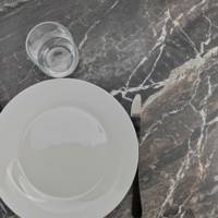 Table rabattable 70x70cm marbre royal - terrasse - RestooTab