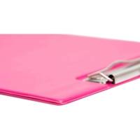 Porte-bloc avec rabat A4 rose