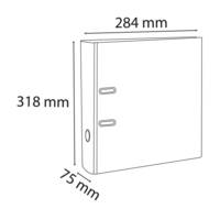 Classeur à levier polypropylène dos de 80mm vert clair
